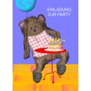 Postkarte Einladung Party